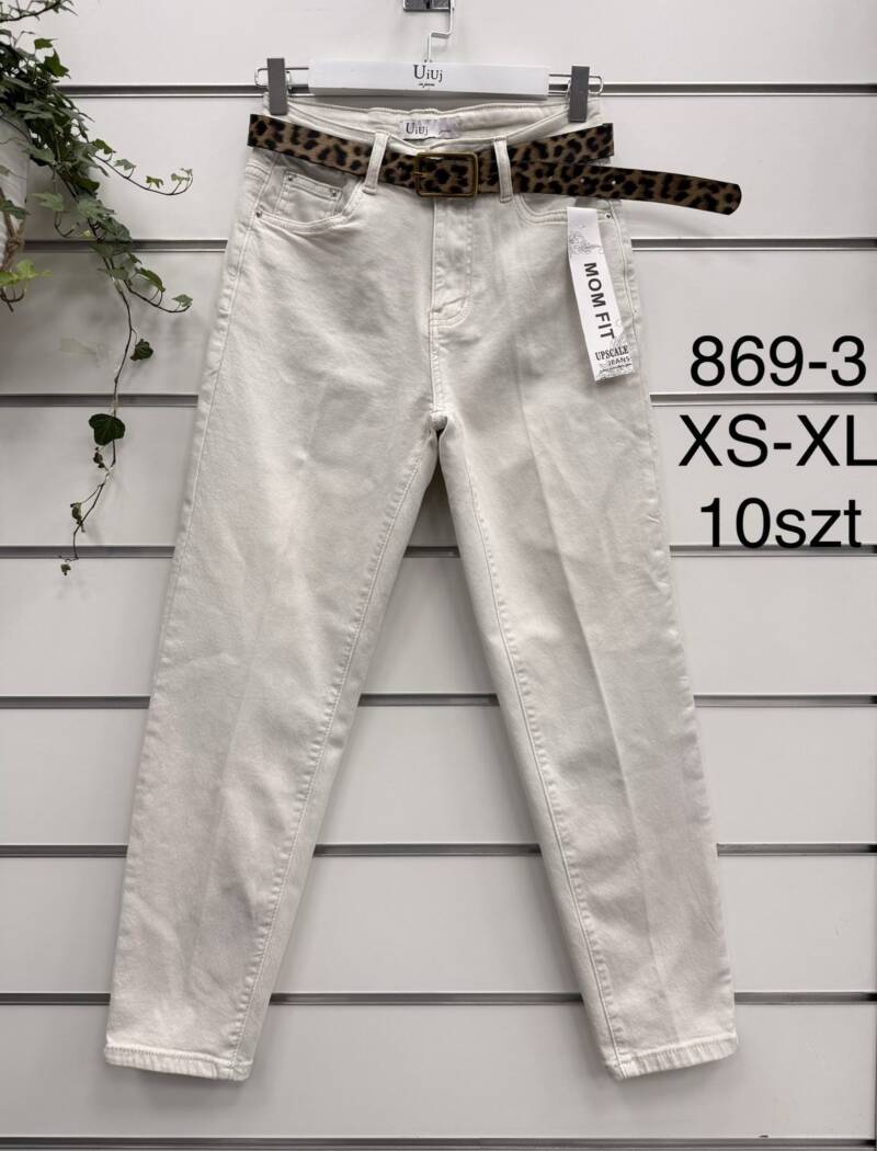 Spodnie damskie jeansy Roz XS-XL, 1 Kolor Paczka 10 szt